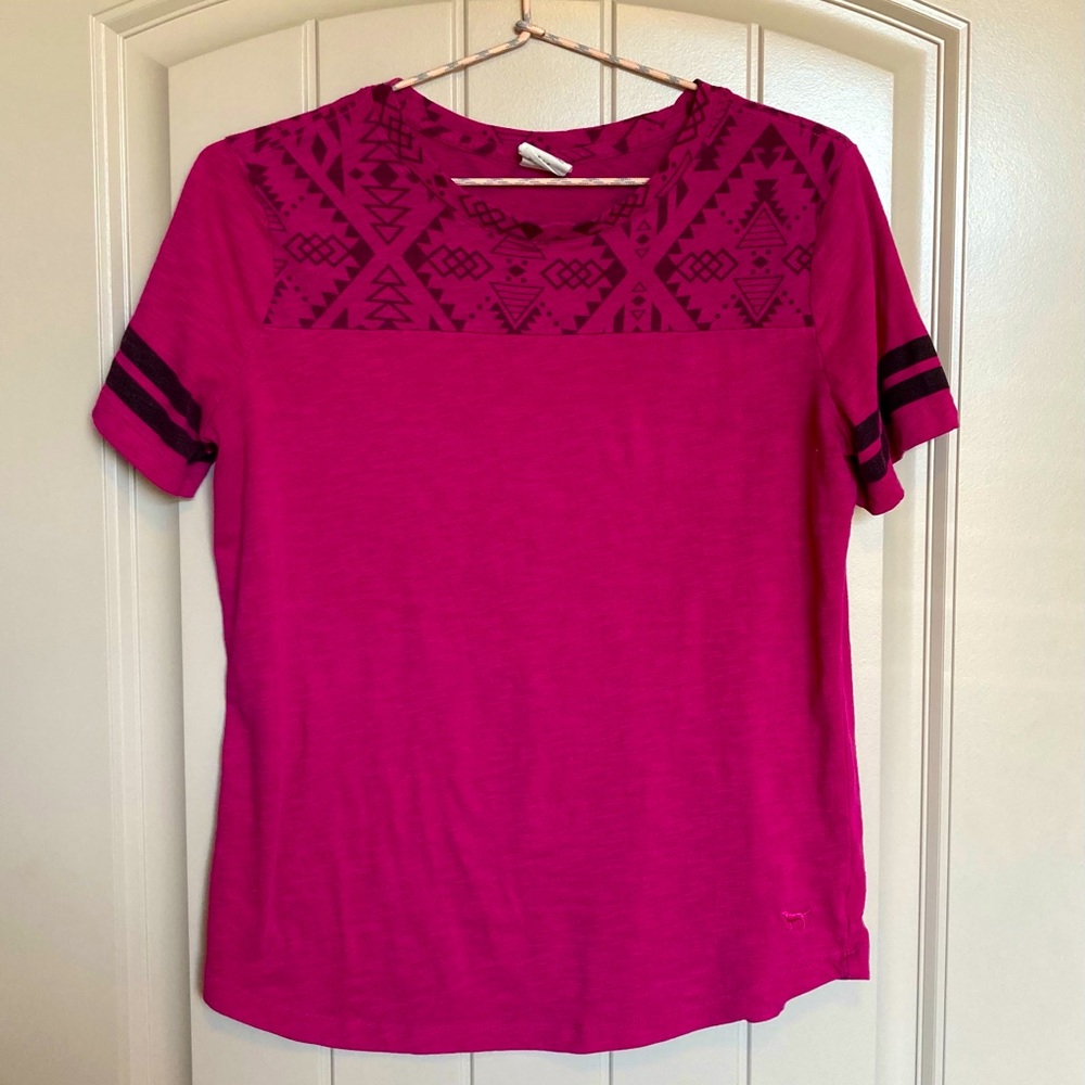 PINK Aztec T Shirt Size Small